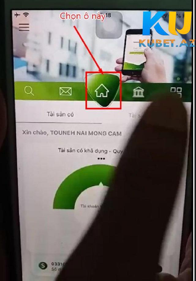 Đăng nhập vào ứng dụng ngân hàng Vietcombank